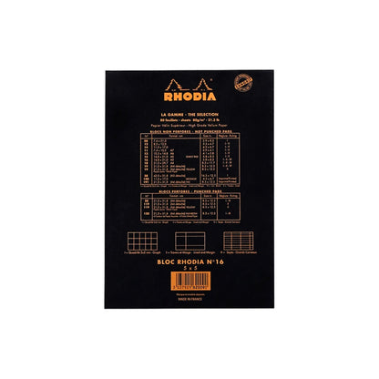Rhodia - Bloc agrafé n° 11 quadrillé/millimétré A7 - Paon