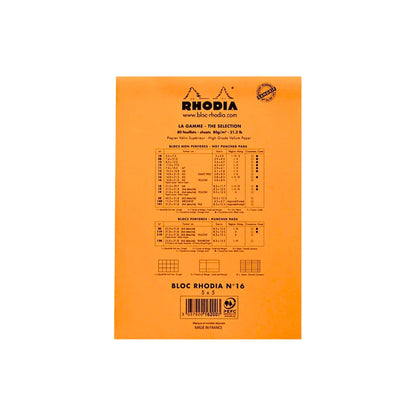 Rhodia - Cuaderno de espiral superior núm. 11 A7 cuadrícula/punteado - Pavo Real