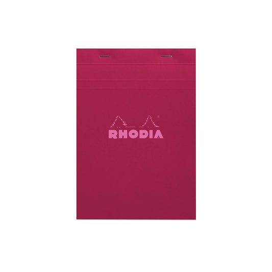 Rhodia - No. 16 Top Stapled Notepad A5 Grid/Graph - Plum