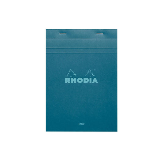 Rhodia - No. 16 Top Stapled Notepad A5 Lined - Peacock
