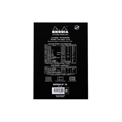 Rhodia - Bloc agrafé n° 11 quadrillé/millimétré A7 - Paon