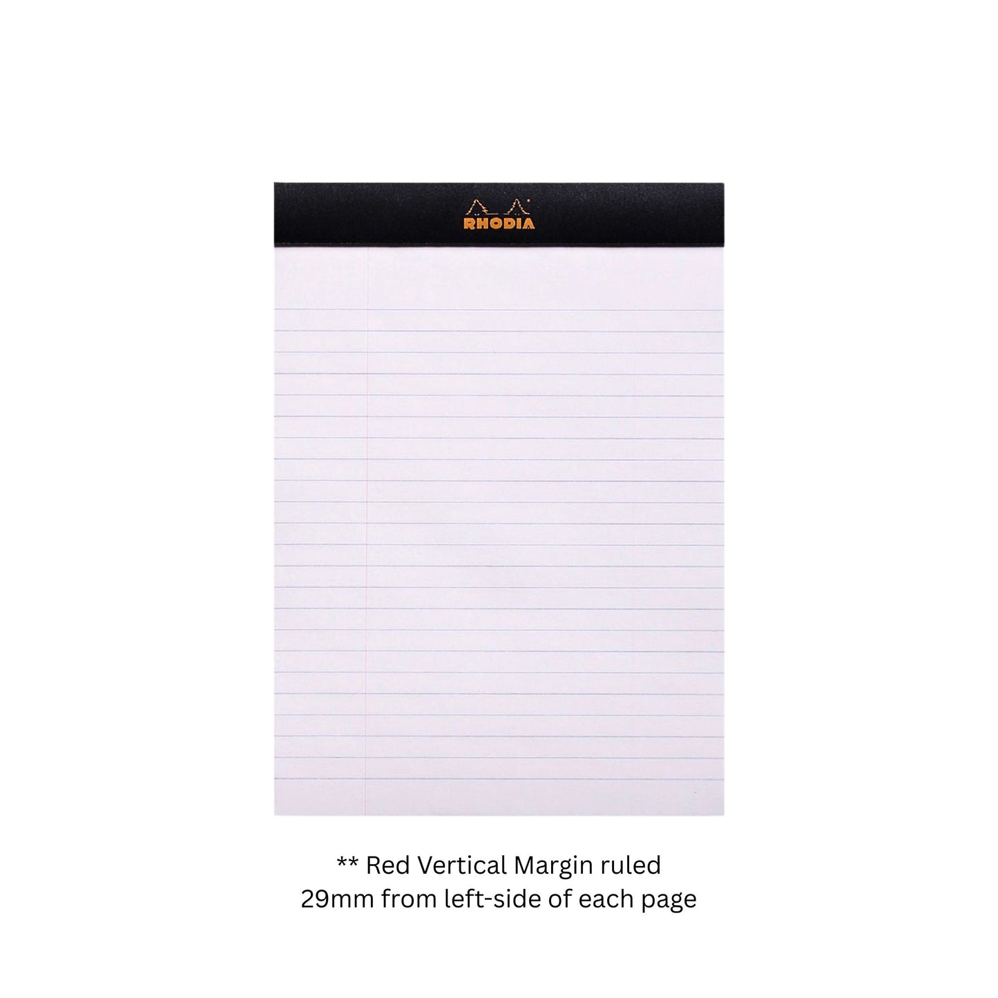 Rhodia - No. 16 - Notepad - A5 - Lined With Margin - Black