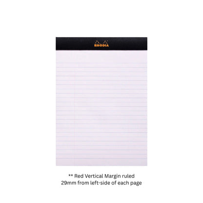 Rhodia - No. 16 - Notepad - A5 - Lined With Margin - Black