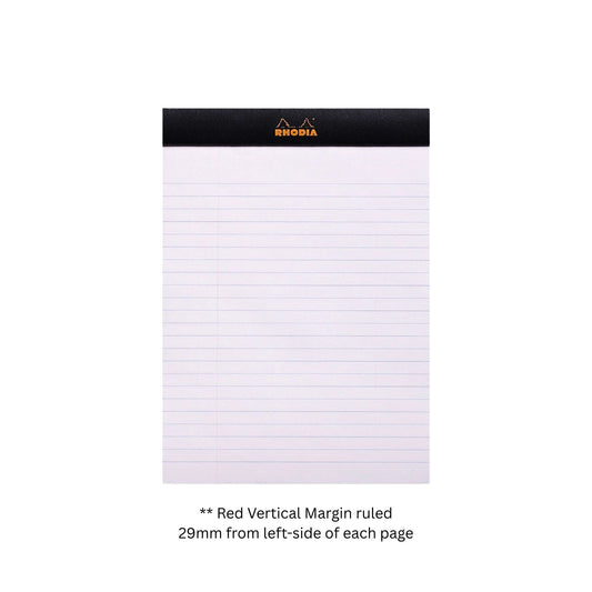 Rhodia - No. 16 - Notepad - A5 - Lined With Margin - Black