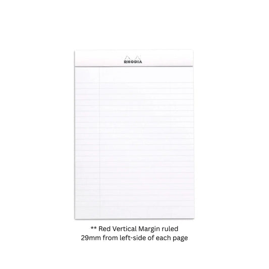 Rhodia - No. 16 - Notepad - A5 - Lined With Margin - White