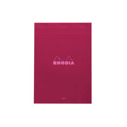 Rhodia - No. 18 Top Stapled Notepad A4 Lined - Plum