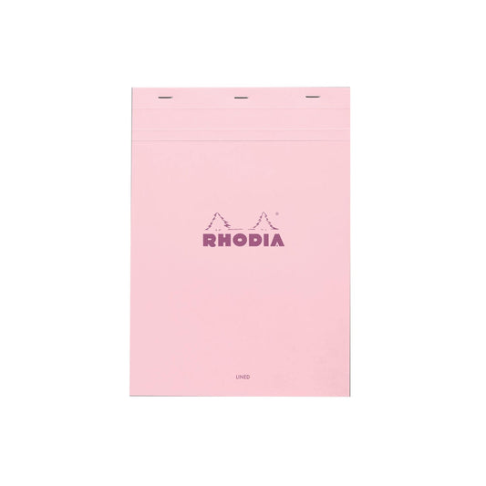 Rhodia - No. 18 Top Stapled Notepad A4 Lined - Rose