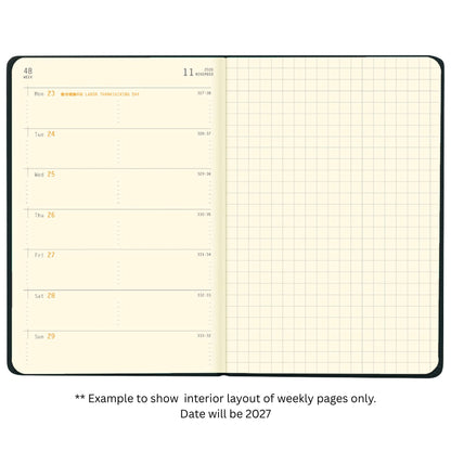 Rhodia - 2027 - Planner - Weekly - Horizontal - A6 - Fuchsia