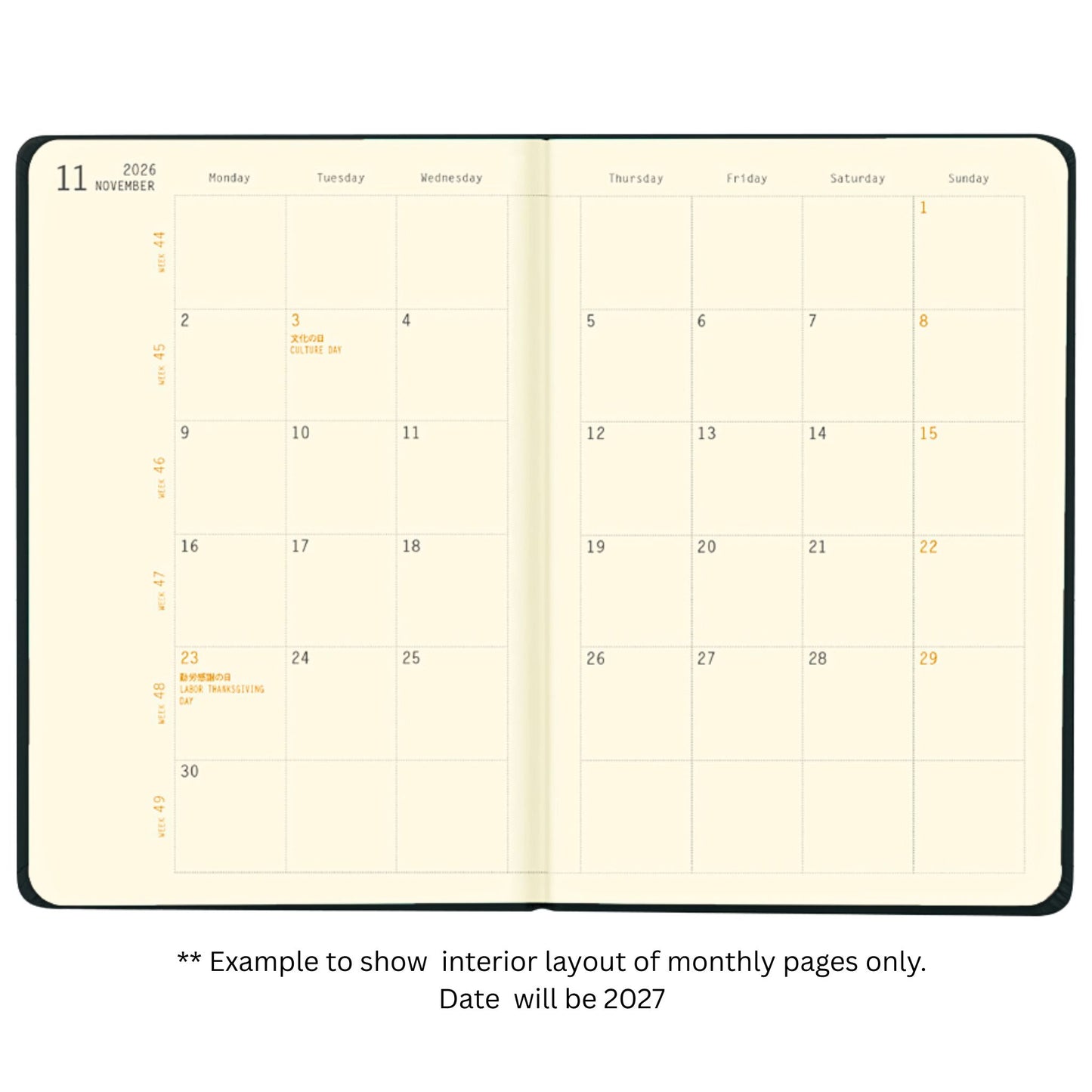 Rhodia - 2027 - Planner - Weekly - Horizontal - A6 - Fuchsia