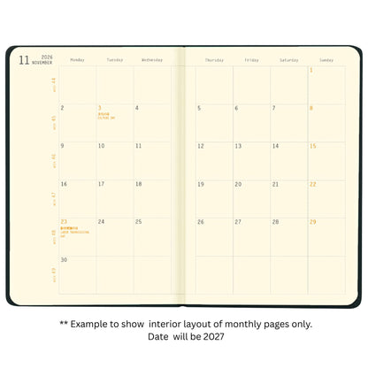 Rhodia - 2027 - Planner - Weekly - Horizontal - A6 - Fuchsia