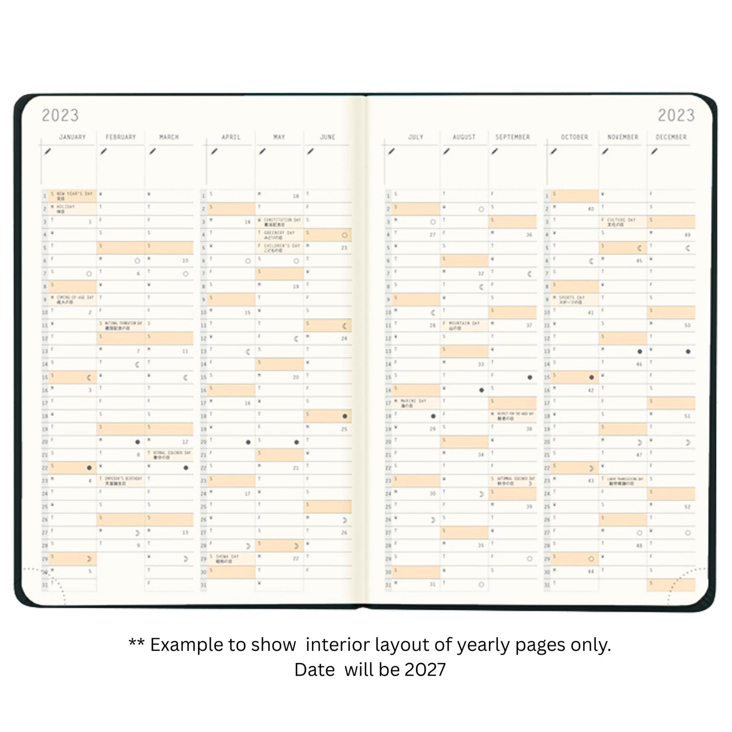 Rhodia - 2027 - Planner - Weekly - Horizontal - A6 - Fuchsia
