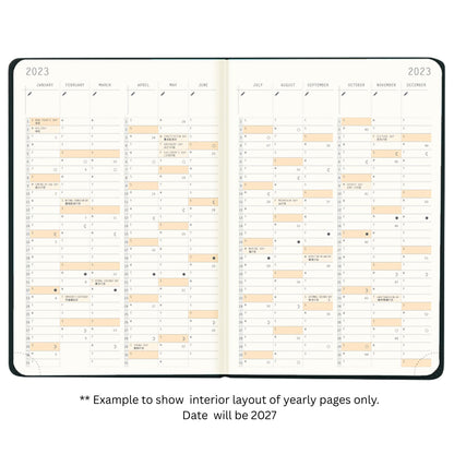 Rhodia - 2027 - Planner - Weekly - Horizontal - A6 - Fuchsia