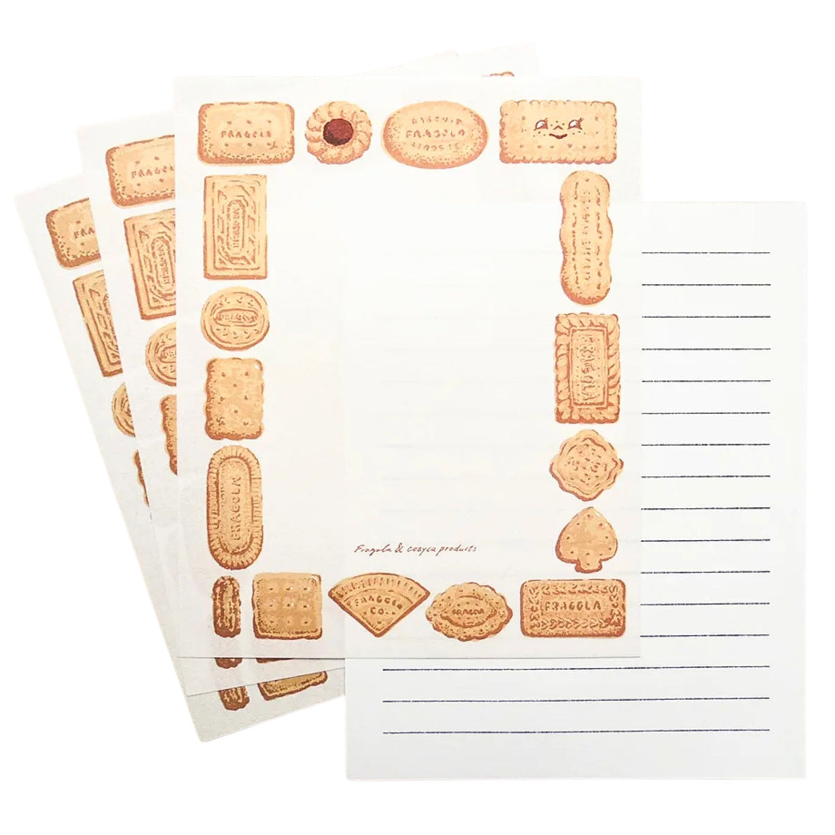 Cozyca Products - Fragola - Letter Set - Biscuits