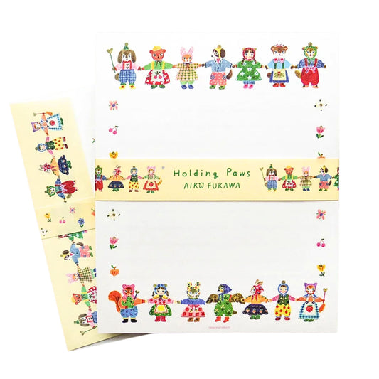 Cozyca Products - Aiko Fukawa - Letter Set - Holding Paws