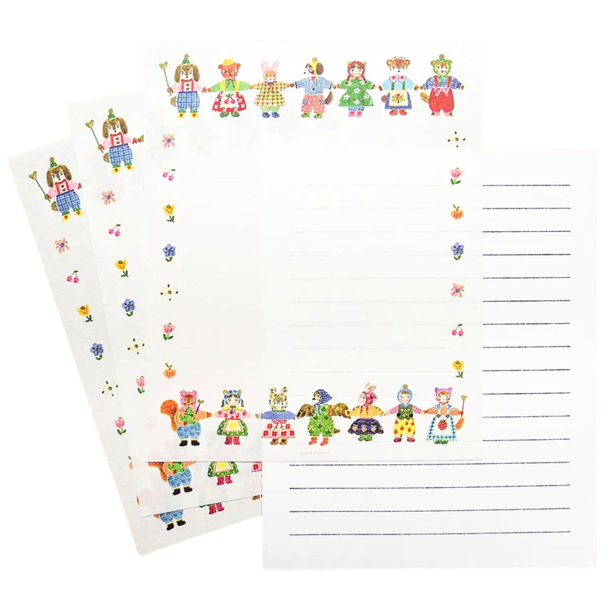 Cozyca Products - Aiko Fukawa - Letter Set - Holding Paws