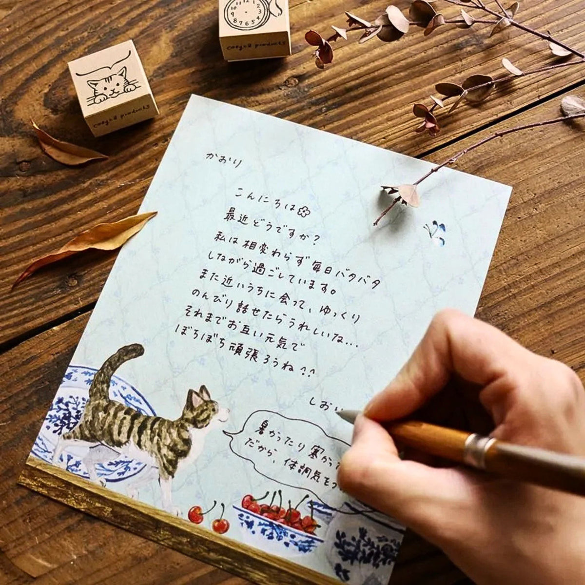 Cozyca Products - Midori Asano - Letter Set - Kitten's Life