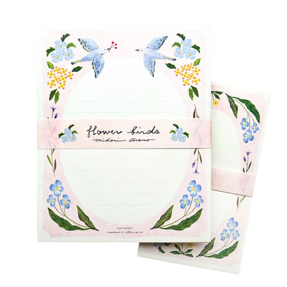 Cozyca Products - Midori Asano - Letter Set - Flower Birds