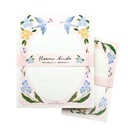 Cozyca Products - Midori Asano - Letter Set - Flower Birds