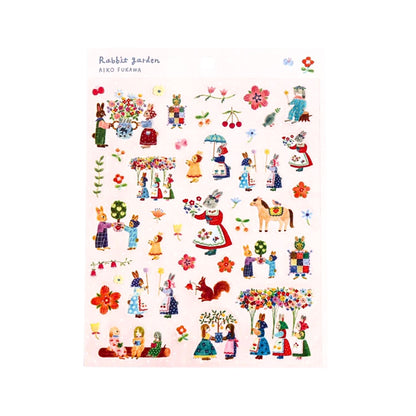 Cozyca Products - Aiko Fukawa - Sticker Sheet - Rabbit Garden
