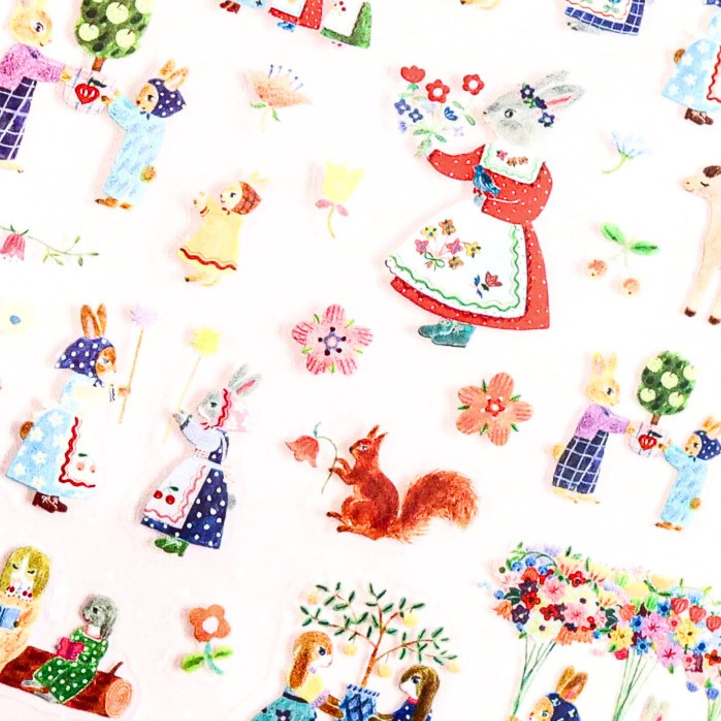 Cozyca Products - Aiko Fukawa - Sticker Sheet - Rabbit Garden