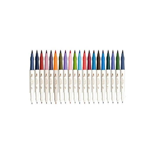 Sailor - Shikiori Four Seasons Double-Sided Brush Pen Set – 20 Colours