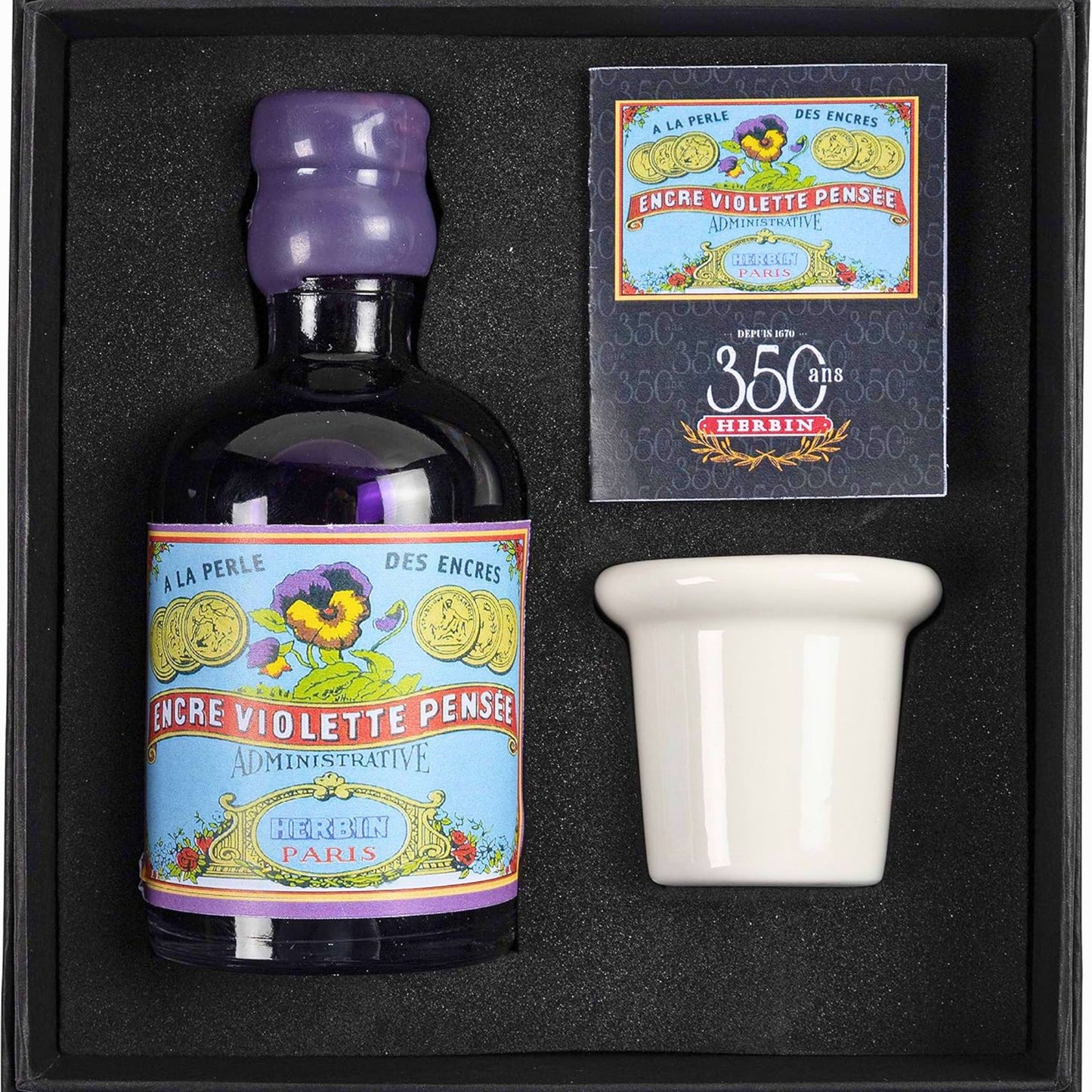 Jacques Herbin - 350th Anniversary Collectors Ink Gift Set - Violette Pensee