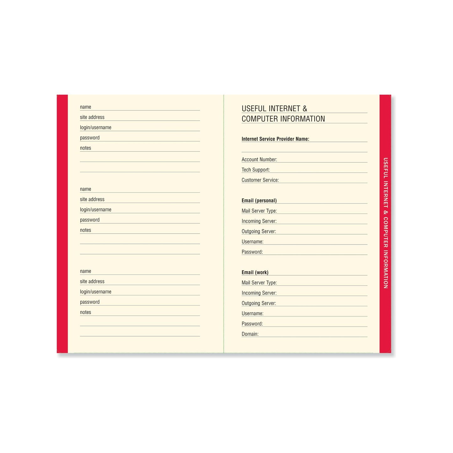 Peter Pauper Press - Personal Internet Address & Password Logbook