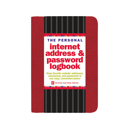Peter Pauper Press - Personal Internet Address & Password Logbook