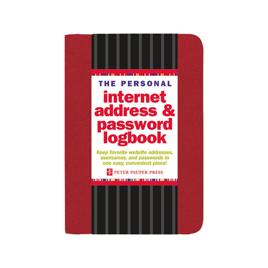 Peter Pauper Press - Personal Internet Address & Password Logbook