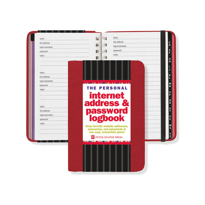Peter Pauper Press - Personal Internet Address & Password Logbook