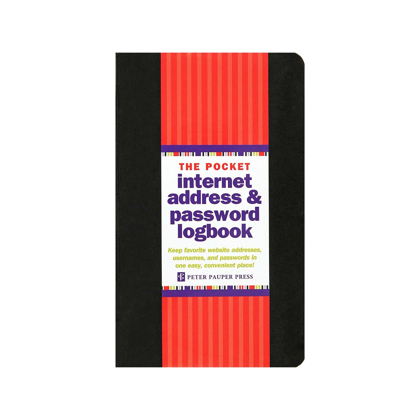 Peter Pauper Press - Pocket Internet Address & Password Logbook