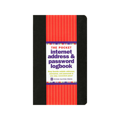 Peter Pauper Press - Pocket Internet Address & Password Logbook