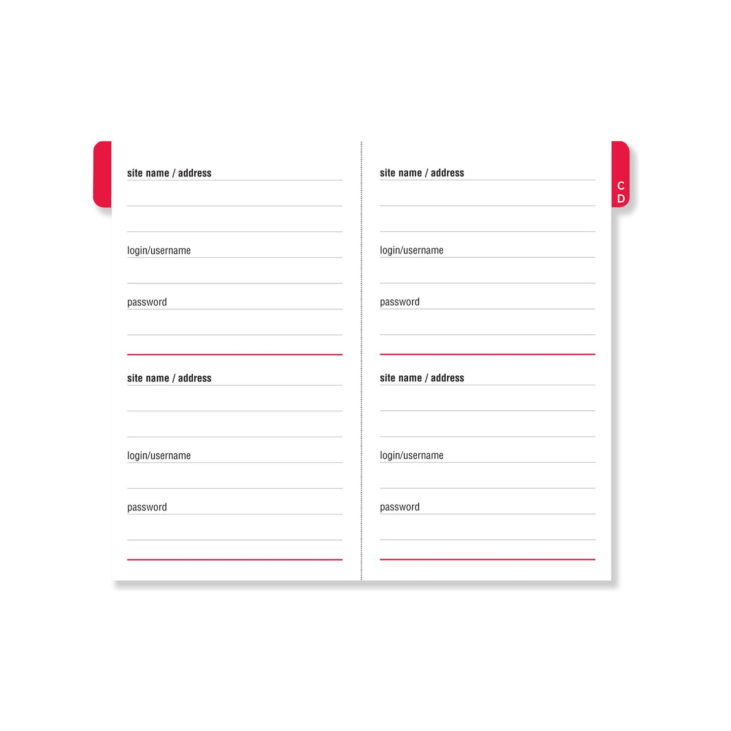 Peter Pauper Press - Pocket Internet Address & Password Logbook