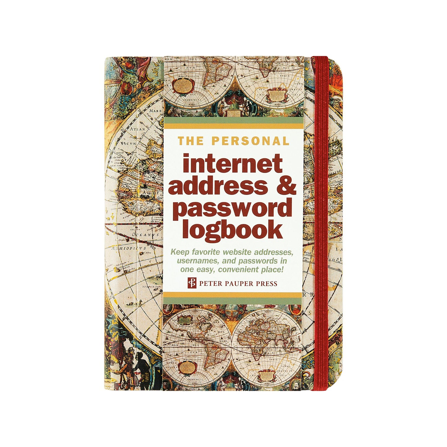 Peter Pauper Press - Old World Internet Address & Password Logbook