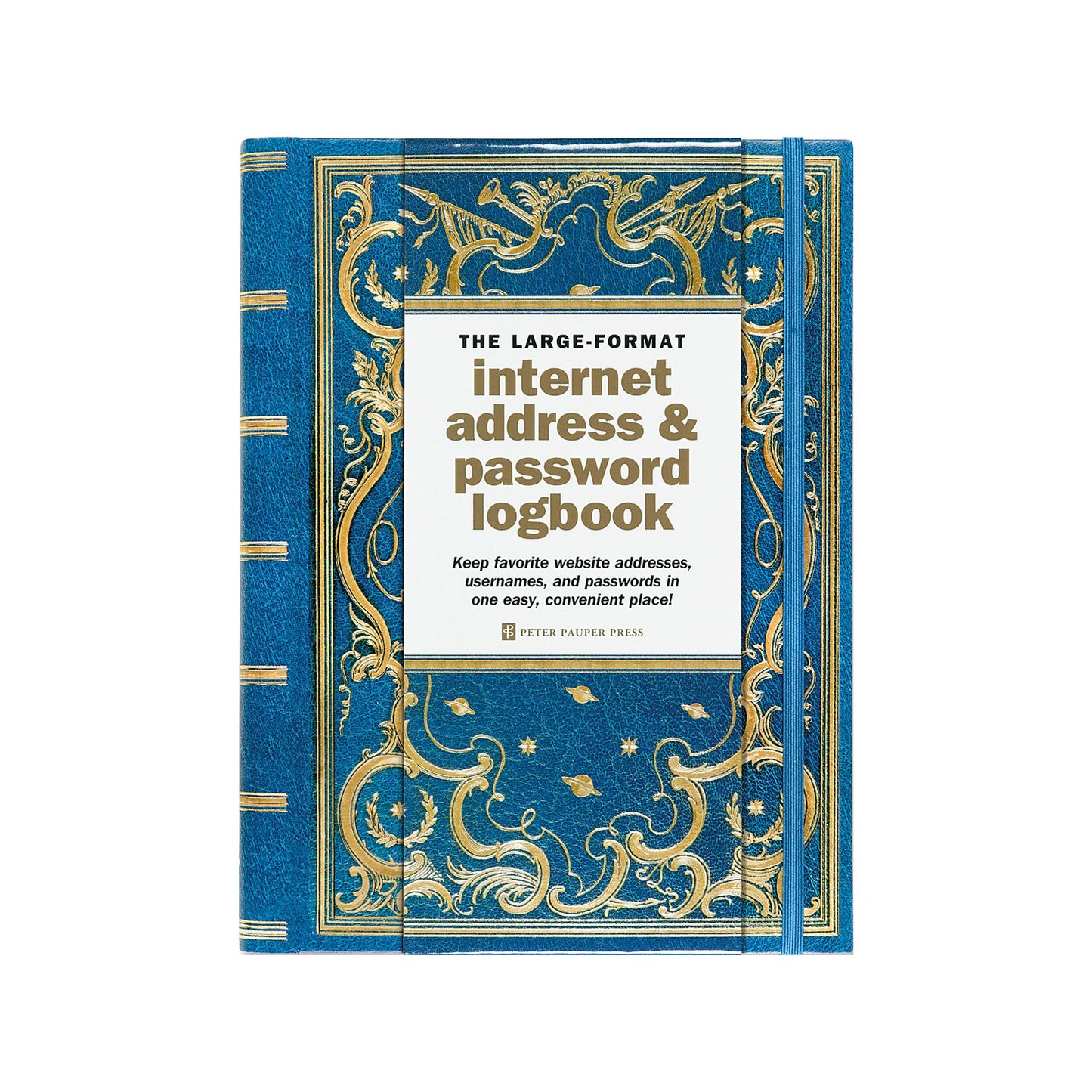 Peter Pauper Press - Celestial Large Internet Address & Password Logbook
