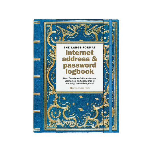 Peter Pauper Press - Celestial Large Internet Address & Password Logbook