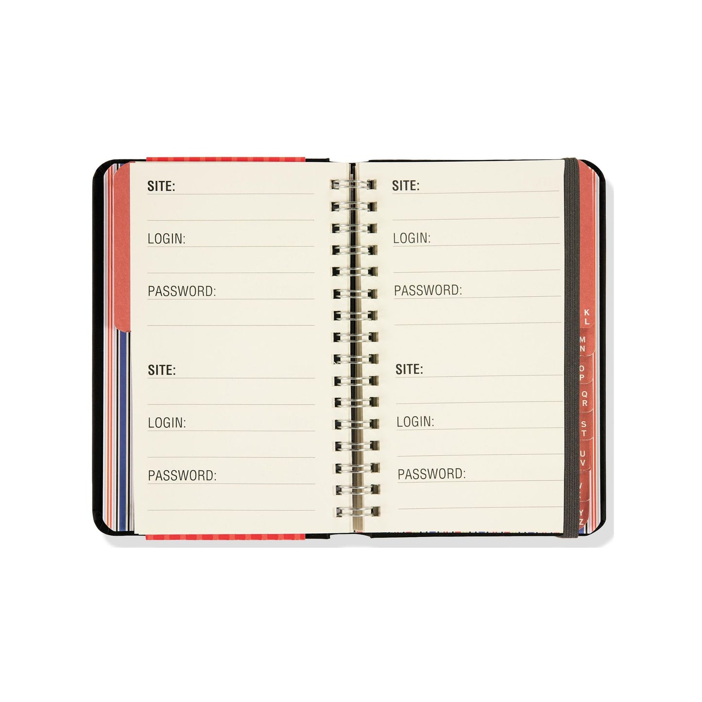 Peter Pauper Press - Large Print Internet Address & Password Logbook
