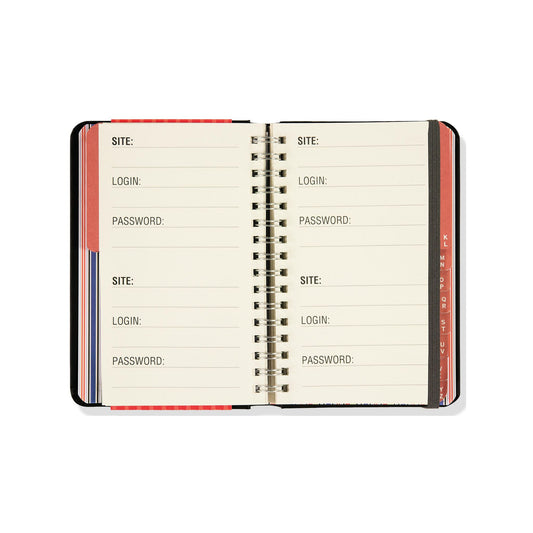 Peter Pauper Press - Large Print Internet Address & Password Logbook
