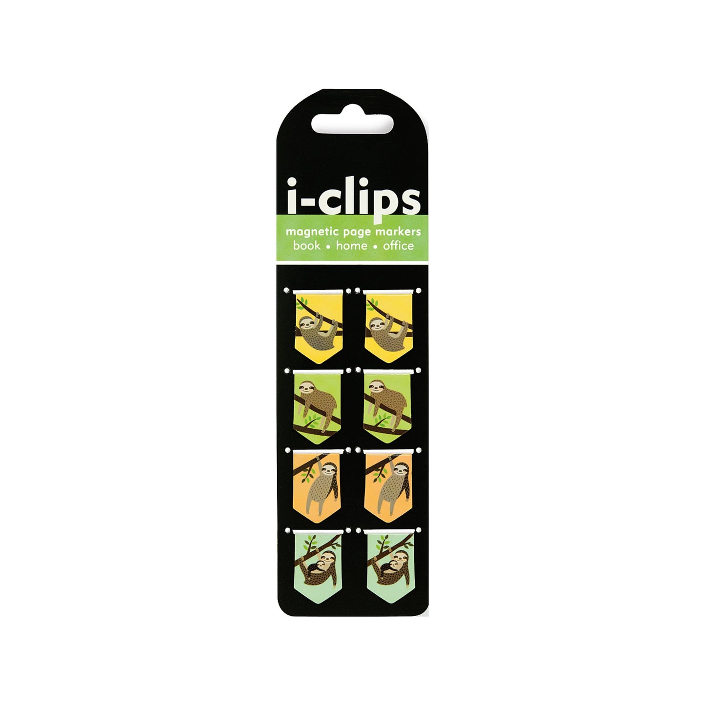 Peter Pauper Press - Sloths i-Clips Magnetic Page Markers