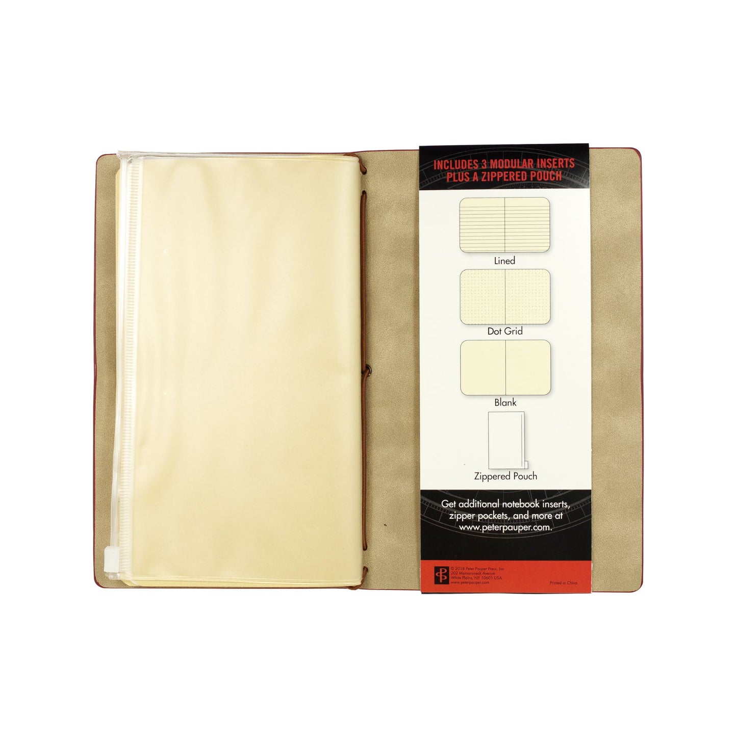 Peter Pauper Press - Burgundy Voyager Notebook