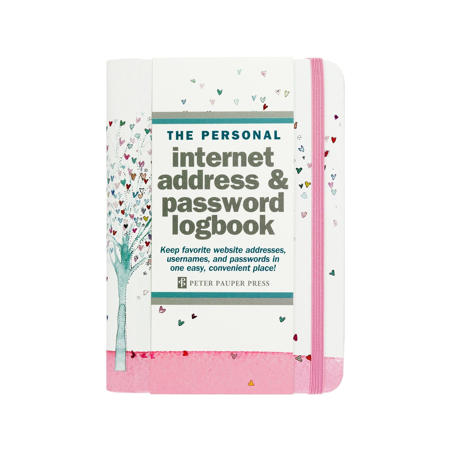 Peter Pauper Press - Tree of Hearts Internet Address & Password Logbook