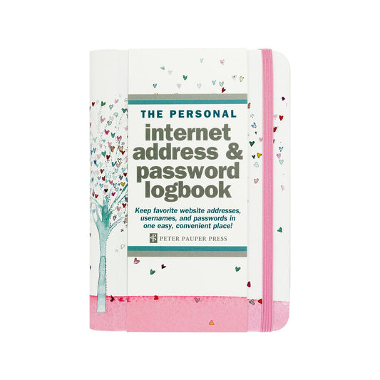 Peter Pauper Press - Tree of Hearts Internet Address & Password Logbook