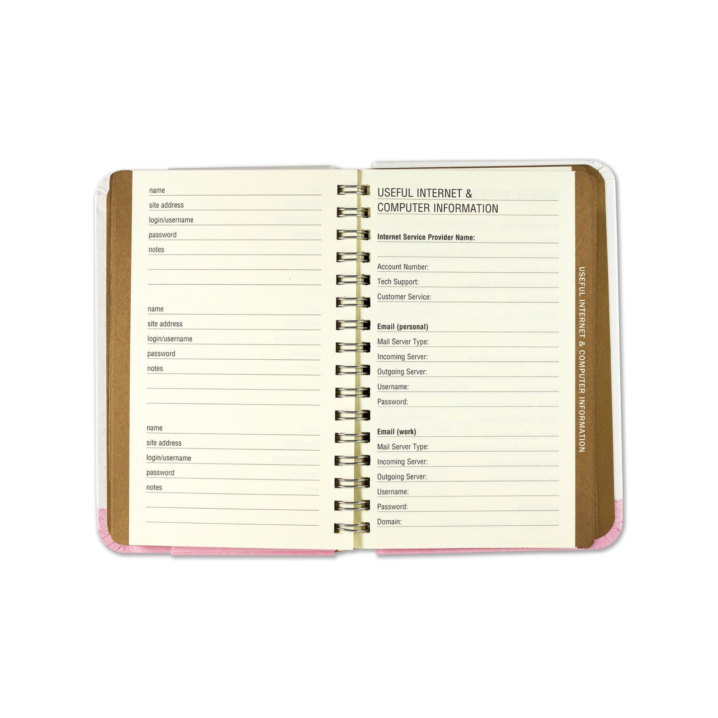 Peter Pauper Press - Tree of Hearts Internet Address & Password Logbook