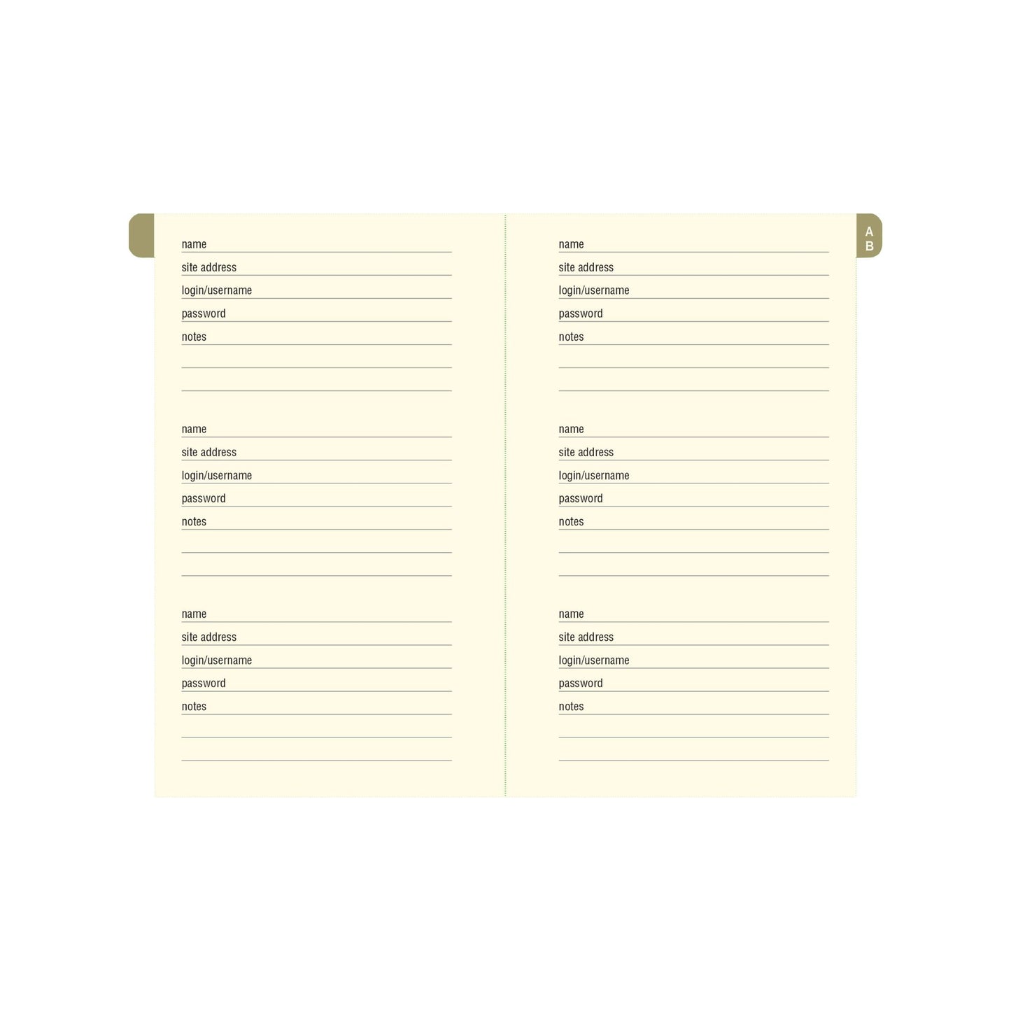 Peter Pauper Press - Midnight Floral Internet Address & Password Logbook