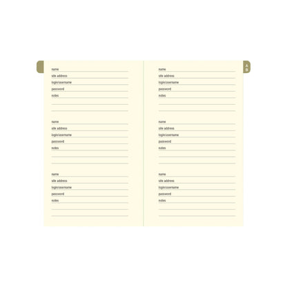 Peter Pauper Press - Midnight Floral Internet Address & Password Logbook