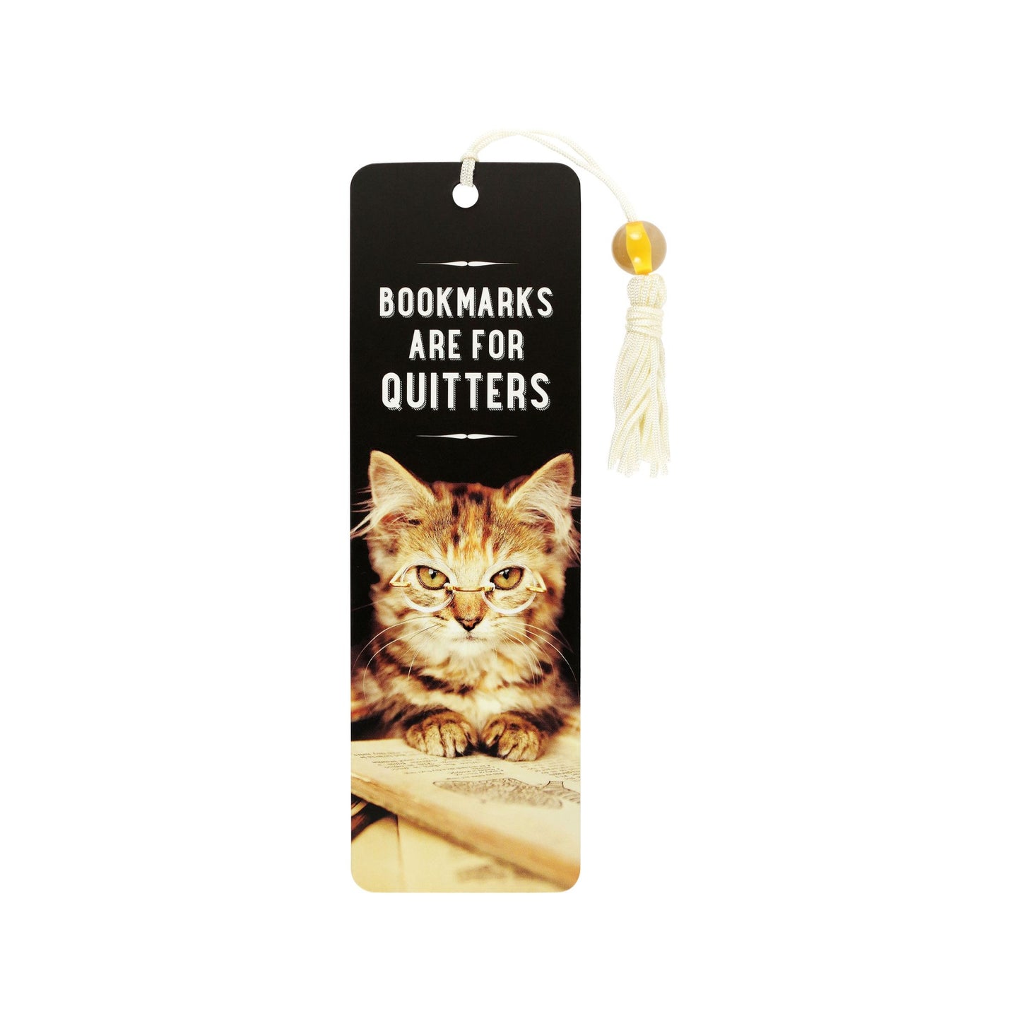 Peter Pauper Press - Bookmarks are for Quitters Beaded Bookmark