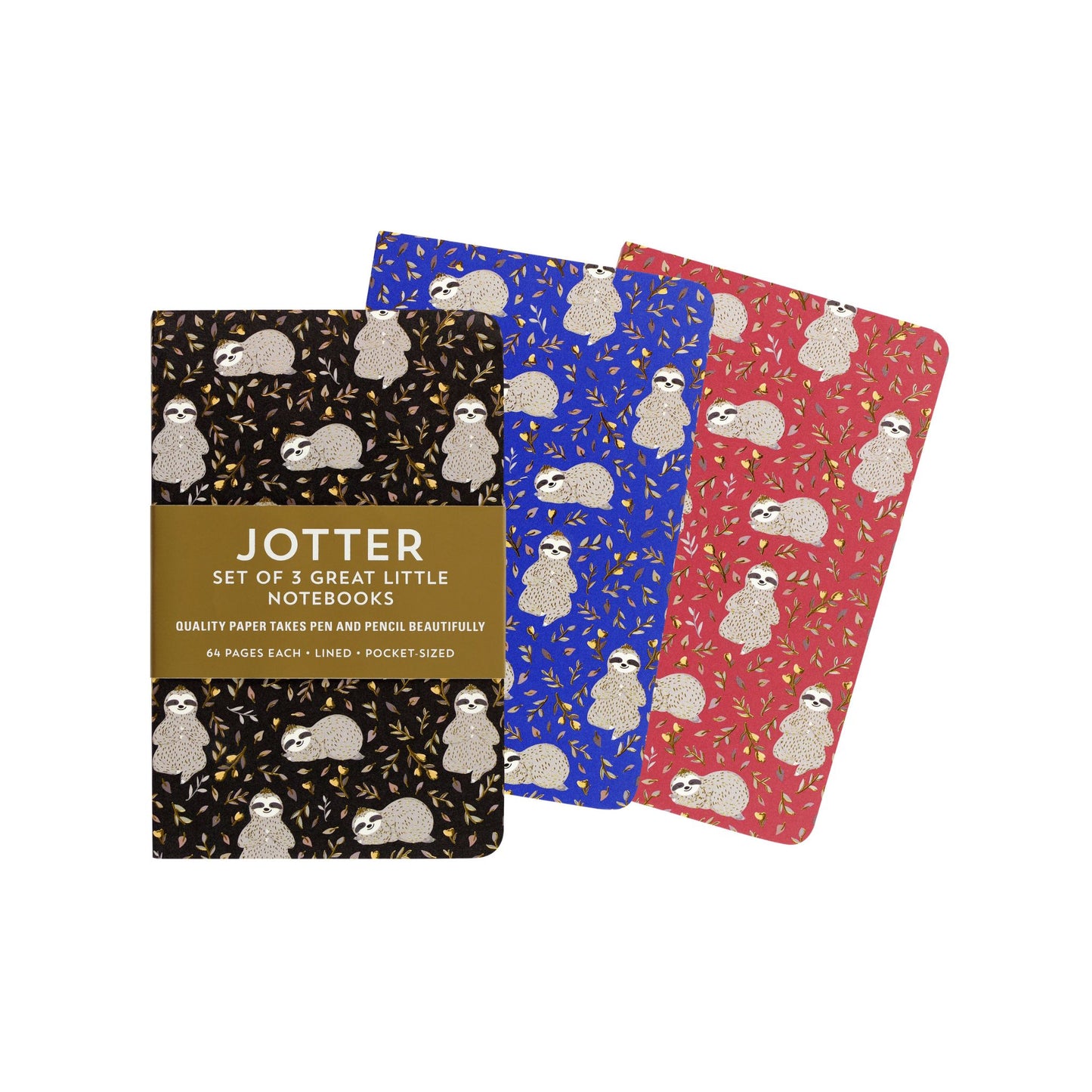 Peter Pauper Press - Jotter Mini Notebooks: Sloths