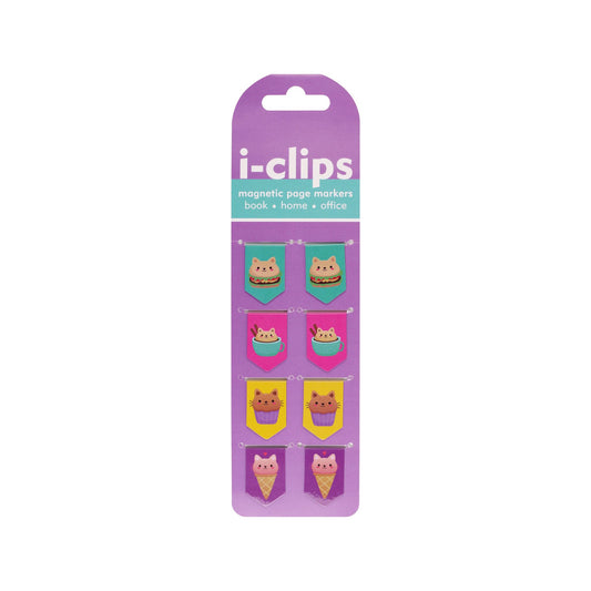 Peter Pauper Press - Kawaii Cats i-Clips Magnetic Page Markers