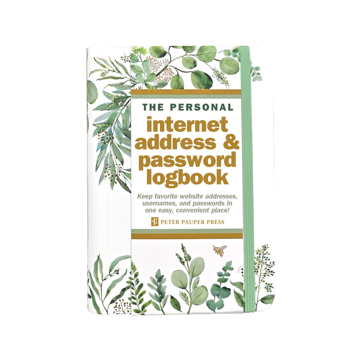Peter Pauper Press - Eucalyptus Internet Address & Password Logbook