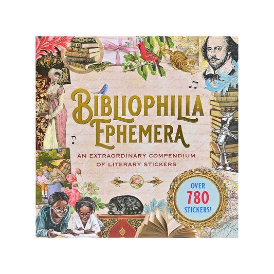 Peter Pauper Press - Bibliophilia Ephemera Sticker Book